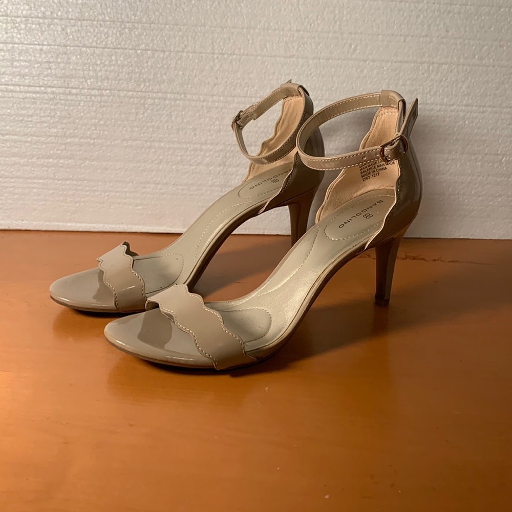 Bandolino Jeepa Ankle Strap Stiletto Sandals 3” Heels Size 7